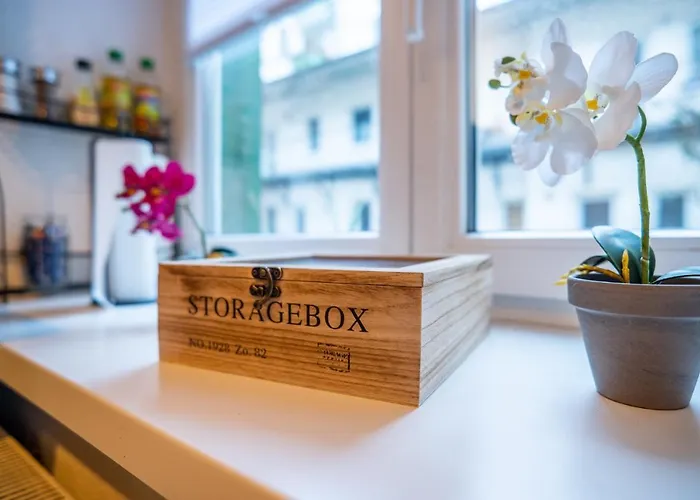 Zentral Fewo - Eg - Karli - 30qm - Kueche - Disneyplus * Lipsk